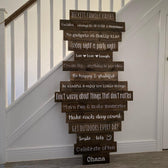 Family Rules l Personalised Planked Wood Sign – The Imperfect Wood Company